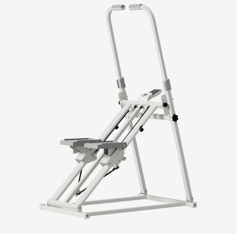 Foldable Stair Stepper Machine with Handles - Adjustable Stepper for Home Cardio, Low Impact Workout Equipment for Legs, Glutes & Weight Loss - Compact Stepping Machine, Easy Assembly
