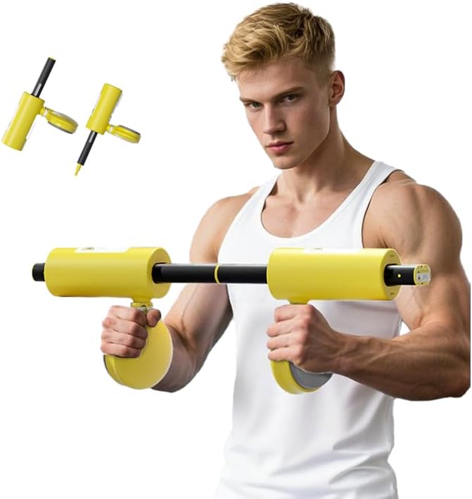 Arm and Inner Thigh Exerciser, Premium PP Thigh Toner, Portable Pelvic Floor Exercise Devices, Wear Proof Muscle Training Equipment with Foam Padding for Home Gym